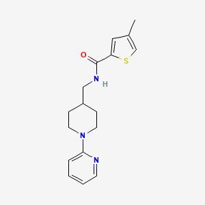 4-methyl-N-((1-(pyridin-2-yl)piperidin-4-yl)methyl)thiophene-2-carboxamide