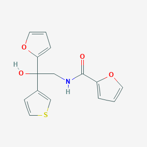 molecular formula C15H13NO4S B2937164 N-(2-(furan-2-yl)-2-hydroxy-2-(thiophen-3-yl)ethyl)furan-2-carboxamide CAS No. 2034482-52-3