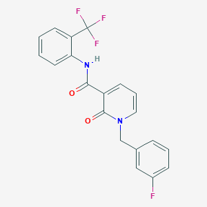 1-(3-fluorobenzyl)-2-oxo-N-(2-(trifluoromethyl)phenyl)-1,2-dihydropyridine-3-carboxamide