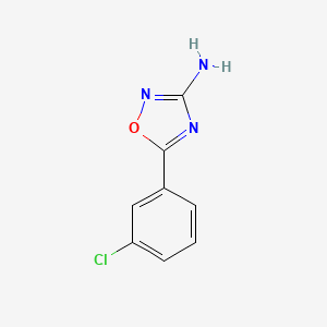 molecular formula C8H6ClN3O B2937178 5-(3-Chlorophenyl)-1,2,4-oxadiazol-3-amine CAS No. 1092336-05-4