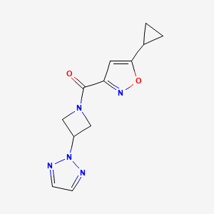 (3-(2H-1,2,3-triazol-2-yl)azetidin-1-yl)(5-cyclopropylisoxazol-3-yl)methanone