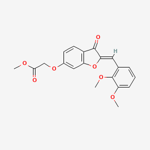 (Z)-methyl 2-((2-(2,3-dimethoxybenzylidene)-3-oxo-2,3-dihydrobenzofuran-6-yl)oxy)acetate