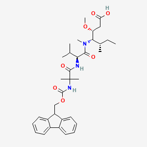 L-Valinamide, N-[(9H-fluoren-9-ylmethoxy)carbonyl]-2-methylalanyl-N-[(1S,2S)-1-[(1R)-2-carboxy-1-methoxyethyl]-2-methylbutyl]-N-methyl-