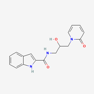 N-(2-hydroxy-3-(2-oxopyridin-1(2H)-yl)propyl)-1H-indole-2-carboxamide