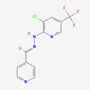 3-chloro-2-[(E)-2-[(pyridin-4-yl)methylidene]hydrazin-1-yl]-5-(trifluoromethyl)pyridine