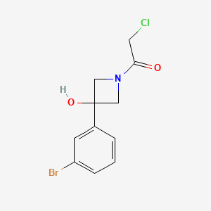 1-[3-(3-Bromophenyl)-3-hydroxyazetidin-1-yl]-2-chloroethanone