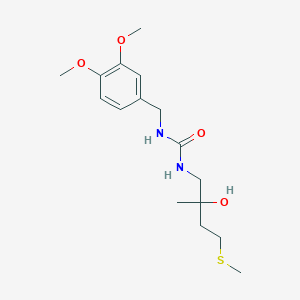 1-(3,4-Dimethoxybenzyl)-3-(2-hydroxy-2-methyl-4-(methylthio)butyl)urea