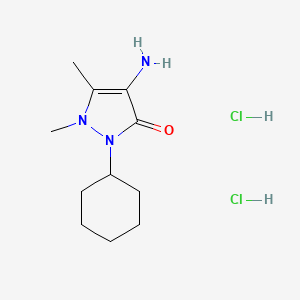 4-amino-2-cyclohexyl-1,5-dimethyl-2,3-dihydro-1H-pyrazol-3-one dihydrochloride