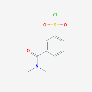 molecular formula C9H10ClNO3S B2937266 3-(Dimethylcarbamoyl)benzene-1-sulfonyl chloride CAS No. 396733-71-4