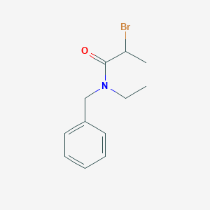 molecular formula C12H16BrNO B2937271 N-苄基-2-溴-N-乙基丙酰胺 CAS No. 1211438-33-3