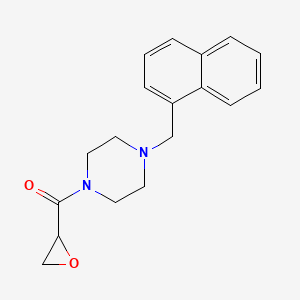[4-(Naphthalen-1-ylmethyl)piperazin-1-yl]-(oxiran-2-yl)methanone