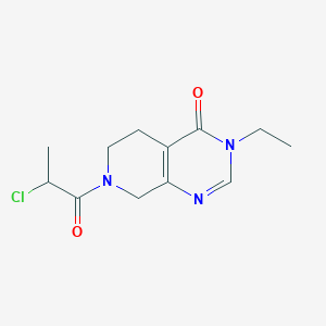 7-(2-Chloropropanoyl)-3-ethyl-6,8-dihydro-5H-pyrido[3,4-d]pyrimidin-4-one