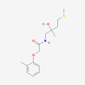 molecular formula C15H23NO3S B2937282 N-(2-hydroxy-2-methyl-4-(methylthio)butyl)-2-(o-tolyloxy)acetamide CAS No. 1396879-91-6