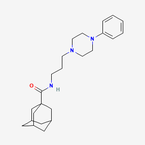 N-[3-(4-phenylpiperazin-1-yl)propyl]adamantane-1-carboxamide