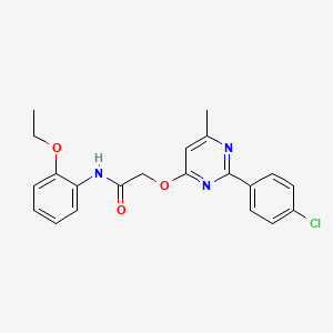 1-(3-cyano-6-ethoxyquinolin-4-yl)-N-(4-fluorophenyl)piperidine-4-carboxamide