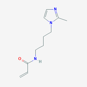 molecular formula C11H17N3O B2937287 N-[4-(2-Methylimidazol-1-yl)butyl]prop-2-enamide CAS No. 2305385-01-5