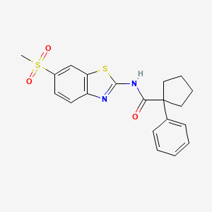 N-(6-(Methylsulfonyl)benzothiazol-2-YL)(phenylcyclopentyl)formamide