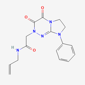 N-allyl-2-(3,4-dioxo-8-phenyl-3,4,7,8-tetrahydroimidazo[2,1-c][1,2,4]triazin-2(6H)-yl)acetamide