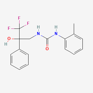 molecular formula C17H17F3N2O2 B2937305 1-(o-Tolyl)-3-(3,3,3-trifluoro-2-hydroxy-2-phenylpropyl)urea CAS No. 1351598-08-7