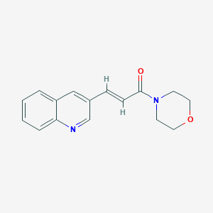 molecular formula C16H16N2O2 B2937315 (E)-1-吗啉基-3-(3-喹啉基)-2-丙烯-1-酮 CAS No. 478040-09-4