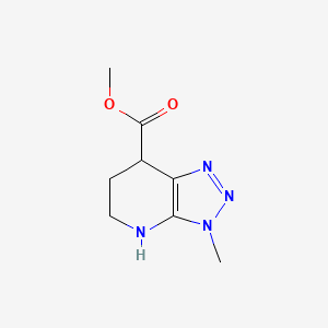 molecular formula C8H12N4O2 B2937328 Methyl 3-methyl-4,5,6,7-tetrahydrotriazolo[4,5-b]pyridine-7-carboxylate CAS No. 2248300-63-0
