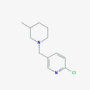 2-Chloro-5-[(3-methylpiperidin-1-yl)methyl]pyridine
