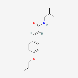(2E)-N-(2-methylpropyl)-3-(4-propoxyphenyl)prop-2-enamide