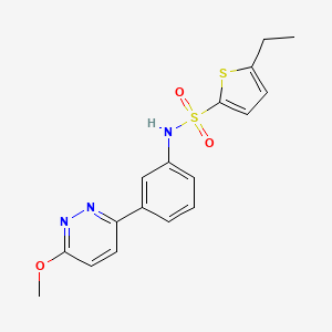 molecular formula C17H17N3O3S2 B2937346 5-ethyl-N-[3-(6-methoxypyridazin-3-yl)phenyl]thiophene-2-sulfonamide CAS No. 903290-11-9