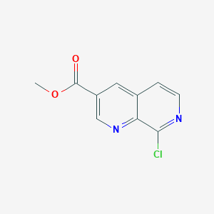 molecular formula C10H7ClN2O2 B2937350 8-氯-1,7-萘啶-3-甲酸甲酯 CAS No. 1394003-92-9