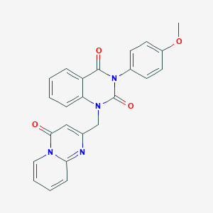 molecular formula C24H18N4O4 B2937358 3-(4-methoxyphenyl)-1-({4-oxo-4H-pyrido[1,2-a]pyrimidin-2-yl}methyl)-1,2,3,4-tetrahydroquinazoline-2,4-dione CAS No. 931360-73-5