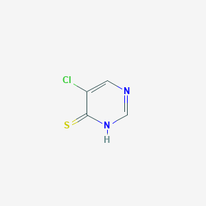 molecular formula C4H3ClN2S B2937383 4(3H)-Pyrimidinethione, 5-chloro- CAS No. 811450-24-5
