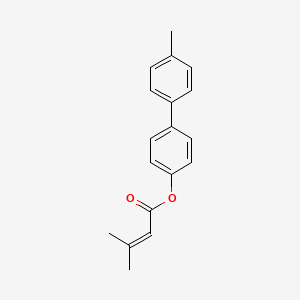 molecular formula C18H18O2 B2937386 4'-Methyl-[1,1'-biphenyl]-4-yl 3-methylbut-2-enoate CAS No. 634162-56-4
