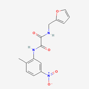 molecular formula C14H13N3O5 B2937389 N1-(furan-2-ylmethyl)-N2-(2-methyl-5-nitrophenyl)oxalamide CAS No. 899975-05-4
