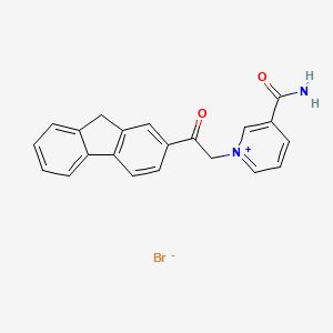 3-(aminocarbonyl)-1-[2-(9H-2-fluorenyl)-2-oxoethyl]pyridinium bromide