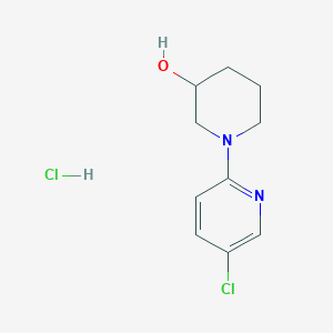 molecular formula C10H14Cl2N2O B2937405 1-(5-Chloropyridin-2-yl)piperidin-3-ol hydrochloride CAS No. 2034552-05-9