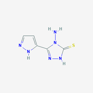 4-amino-5-(1H-pyrazol-5-yl)-4H-1,2,4-triazole-3-thiol