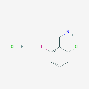 molecular formula C8H10Cl2FN B2937409 N-(2-chloro-6-fluorobenzyl)-N-methylamine hydrochloride CAS No. 1158252-31-3