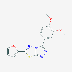 3-(3,4-Dimethoxyphenyl)-6-(furan-2-yl)-[1,2,4]triazolo[3,4-b][1,3,4]thiadiazole