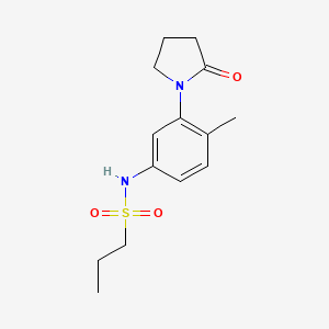 N-(4-methyl-3-(2-oxopyrrolidin-1-yl)phenyl)propane-1-sulfonamide