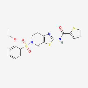 N-(5-((2-ethoxyphenyl)sulfonyl)-4,5,6,7-tetrahydrothiazolo[5,4-c]pyridin-2-yl)thiophene-2-carboxamide