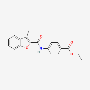 Ethyl 4-(3-methylbenzofuran-2-carboxamido)benzoate