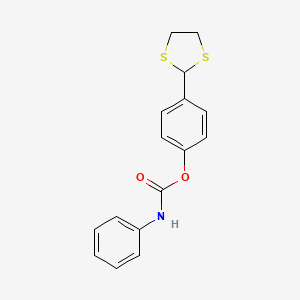 4-(1,3-dithiolan-2-yl)phenyl N-phenylcarbamate