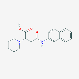 4-(Naphthalen-2-ylamino)-4-oxo-2-(piperidin-1-yl)butanoic acid