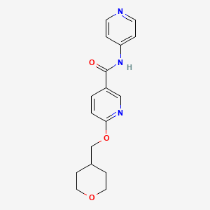 N-(pyridin-4-yl)-6-((tetrahydro-2H-pyran-4-yl)methoxy)nicotinamide