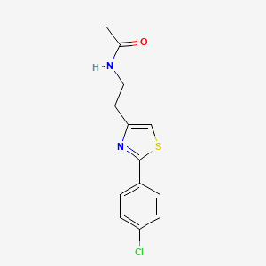 N-{2-[2-(4-chlorophenyl)-1,3-thiazol-4-yl]ethyl}acetamide