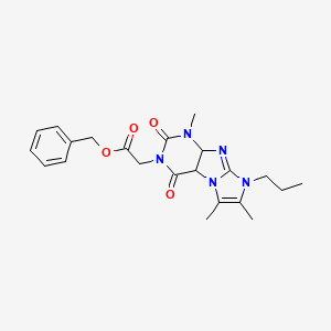benzyl 2-{1,6,7-trimethyl-2,4-dioxo-8-propyl-1H,2H,3H,4H,8H-imidazo[1,2-g]purin-3-yl}acetate