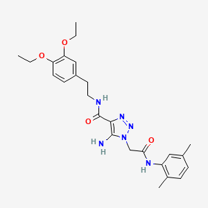 5-amino-N-[2-(3,4-diethoxyphenyl)ethyl]-1-{[(2,5-dimethylphenyl)carbamoyl]methyl}-1H-1,2,3-triazole-4-carboxamide