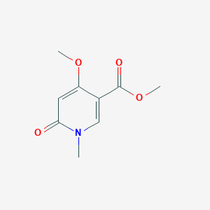molecular formula C9H11NO4 B2937477 Methyl 4-methoxy-1-methyl-6-oxo-1,6-dihydropyridine-3-carboxylate CAS No. 1798510-71-0