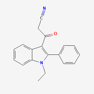 molecular formula C19H16N2O B2937478 3-(1-ethyl-2-phenyl-1H-indol-3-yl)-3-oxopropanenitrile CAS No. 729561-84-6