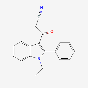 3-(1-ethyl-2-phenyl-1H-indol-3-yl)-3-oxopropanenitrile